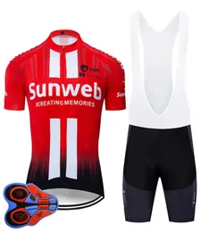 2019 Pro Team Sunweb Cycling Jersey 9D Set MTB Rower Clothing Rower zużycie męskie mens maillot cuotte sits7062700