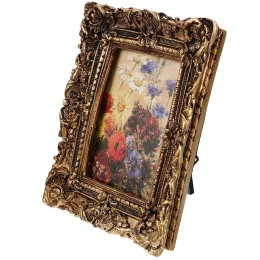 Frame Resin Photo Frame Small European Style Table Top Decor Desk Display Vintage Picture