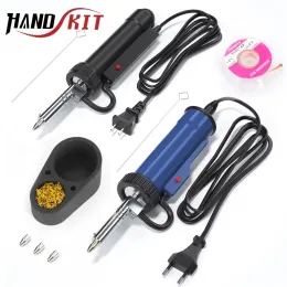 Tips ADT03 Desoldering Gun Portable Solder Sucker Set Electric Vacuum Pump Professional Automatisk Ta bort tennsvetsverktyg