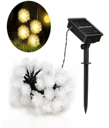 Kugel-Solar-Lichterkette, Dekorlampen, 197 Fuß, 30 LEDs, Wassertropfen, dekorative Lichter, Lichterketten für Rasenpartys und Feiertage im Freien, D1818184