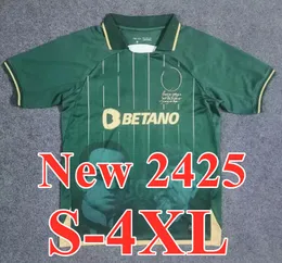 스포츠 CP 24 25 Lisboa 축구 유니폼 리스본 스페셜 Jovane Sarabia Vietto 2024 Sporting Clube de Football Shirt 남자 키트 Maillot Jersey Home Blue