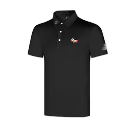 T-shirt de golfe masculina de roupas de golfe novo confortável camiseta de golfe respirável camiseta casual, frete grátis