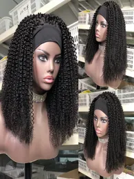 Kinky Curly Headband Glueless Wig Human Hair Wigs Remy Brazilian Full Machine Made Wig for Women3460533