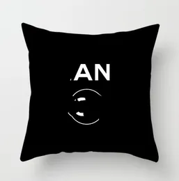 Poduszka transgraniczna amerykańska czarna logo w przystępnej cenie luksusowy styl kwadratowy moda sofa sofa
