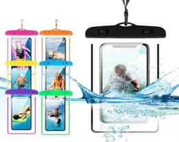 明るいモバイル防水バッグパーティー夏の屋外スポーツ水泳携帯電話スリーブとストラップC05113811812