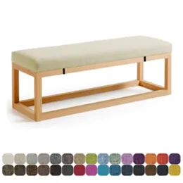Cushion Customized Long Bench Cushions with Lock 3/5/8cm Thickened Chair Cushion Seat Cushion Pad for Wood Benchs/Garden Loungers
