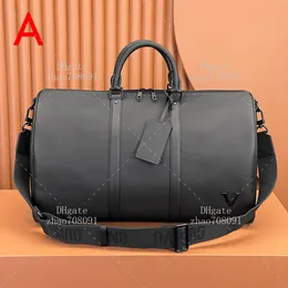 10A bolsa de viagem de designer de alta qualidade 50 cm bolsa de couro genuíno bolsa de grande capacidade com caixa L258