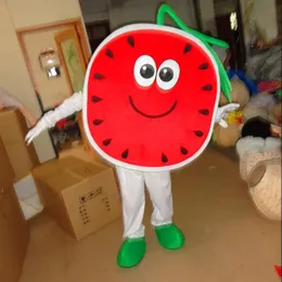 2024 Vuxen storlek Watermelon Mascot Costume Halloween Christmas Fancy Party Dress Cartoonfancy Dress Carnival Unisex Adults Outfit