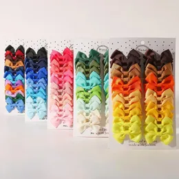 Accessori per capelli 24 pz/set colorato bowknot fermaglio per capelli in metallo dolce fermagli per capelli ragazze bambini carino piccole forcine per bambini all'ingrosso