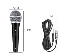 6.5mm Wired Dynamic Microphone Professional Mike Microfone Mic for Sing KTV Mixer Karaoke Microphone System PA Power Amplifier Speaker 3M