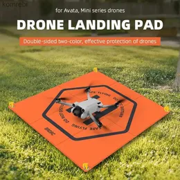 Drones 20 polegadas Drone Landing Pad Heliporto de dupla face com saco de armazenamento Tira reflexiva Drone Mini Spark Pad Acessórios 24313