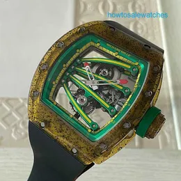 Мужские часы RM Watch Женские часы Tourbillon Series RM59-01, ограниченная серия из 50 часов из углеродного наноматериала Kiwi