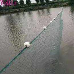 Mocna nylonowa głębokość siatki 2M Długość 5m rybacka Traw Red Pesca 25 mm Mesh Network Fishing Sophies Pasters 6 Strands 240226