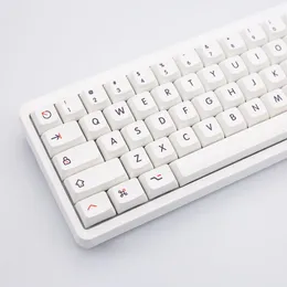 Fendai 126 teclas xda perfil pbt keycaps personalizado inglês japonês russo bonito keycap para teclado mecânico tampa chave personalizada 240304