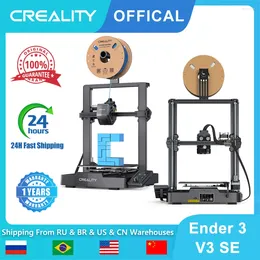 Drukarki Creality Ender 3 V3 SE 250 mm/s szybka drukarka 3D z automatyczną wytłaczarką wyprzedażową podwójną osi Z i osą optyczną Y