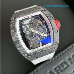 Ekscytujący zegarek na rękę Ekskluzywne zegarki RM Watch RM055 Japonia Limited Edition Edition Men Fibre Mode Masher Business Sports Machinograph