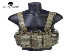 Emersongear Hunting Rig Rig MF Style taktyczny zestaw klatki piersiowej UW Gen IV Kamizelka Łącznik Split Front Nośnik wojskowy sprzęt armii wojskowej 202270321