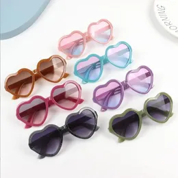 Kalp güneş gözlükleri çocuklar için lüks gözlük/kızlar için güzel gözlükler çocuklar gafas de sol mujer UV400