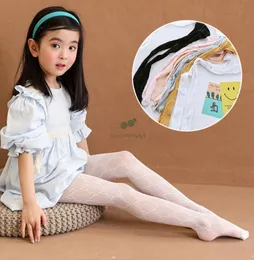 Designer Girls hole tight summer kids letter hollow leggings sweet Children knitting dance princess pantyhose bottom A65137043170