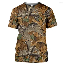 Men's T Shirts Wild Hunting Camouflage Clothing 3d Print Summer O-Neck T-shirt Outdoor Short Sleeve Oversized Fashion Tees Tops