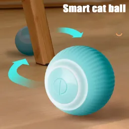 Houses Smart Cat Toys Automatic Rolling Ball Electric Cat Toys Interactive For Cats Training Selfmoving Kitten Toys Pet Accessories