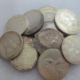 20 peças lote russo 1718-1799 moedas diferentes 1 rublo fabricação banhado a prata acessórios para casa moedas de prata287e