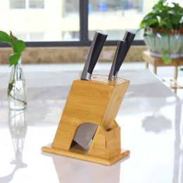 Verktyg Nanzhu Wood Knife Holder Kitchen Supplies Holder Knivhållare förvaring Kniv Chopstick Holder Multifunktionell förvaringshylla