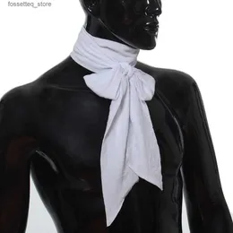 Neckband Gentlemen Jabot Cravat Mens Regency Ascot Tie Vampire Style NeckerChief Costume Accessories L240313