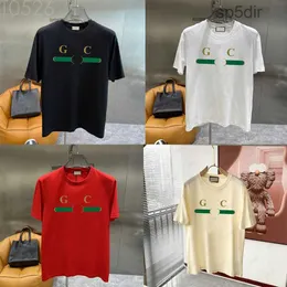 İtalya Tasarımcı Markaları XXXL Erkek Kadın Tshirts Siyah Beyaz Moda Pamuk İki G Mektup Grafik Yuvarlak Boyun Klasikleri UCCI Lüks Ggclothing GGSHIRT TEE N971