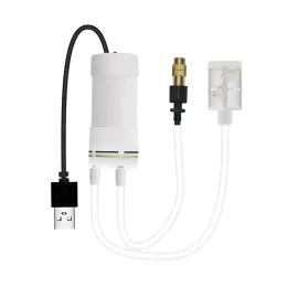 Kits USB 5V Kit de bombeamento de água elétrico Sistema de rega de névoa com bico ajustável de aspersão de cobre