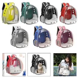 Deluxe QET CARRIER Bubble Backpack Breathable Carry Bag Hiking Dome Knapsack Cat Carriers Crates & Houses282P
