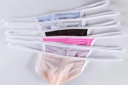 Feine Herren-Slips aus Eisseide, Mikro-Bikini-Slip, Hipster, Penisbeutel, Tangas, G-Strings, Tangas, T-Rücken-Höschen, niedrige Taille, Herren-Unterwäsche, schwul, Unterwäsche 4494317