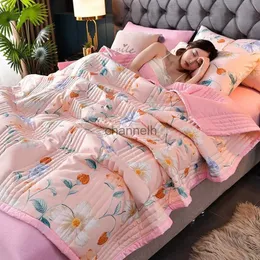 Comforters sets Quilted Spring Summer Quilt Queen Size Soft Comfortable Quilts Machine Washable Single Double Blanket for Bed Comforter 150x200 YQ240313