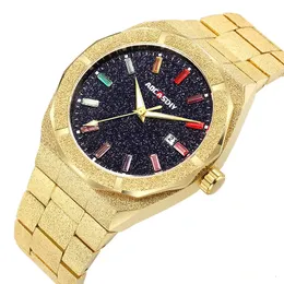 Orologi da uomo d'affari di lusso Orologi da polso al quarzo in acciaio inossidabile Orologio automatico con data maschile con lancette luminose Relogio Masculino 240311