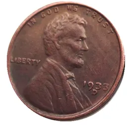 US Lincoln One Cent 1933-PSD 100％Copperコピーコインメタルクラフトダイ製造工場338U