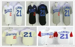 Mens Crabbers 21 Roberto Clemente Gray Road Jerseys Puerto Rico Cangrejeros de Santurce black white Stitched University Baseball 7729469