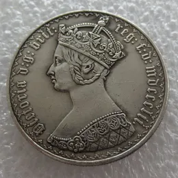 Un fiorino 1850 Gran Bretagna Inghilterra Regno Unito Regno Unito 1 moneta d'argento gotica325f
