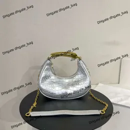 Borsa di lusso da donna Borsa a mezzaluna marchio di moda Tf-New Borsa sottobraccio a catena con motivo a coccodrillo Lettera Versatile maniglia a tracolla portatile Borse per gnocchi