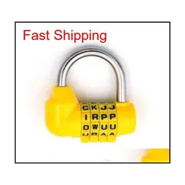 serratura della porta di agosto 4 Dial Digit Letter Combination Travel Security Code Lock Di qylsDJ packaging2010218q