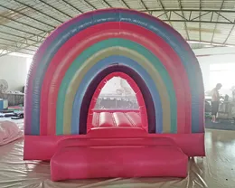 atacado arco-íris mini casa de salto inflável salto branco salto inflável comercial castelo bouncy festa de casamento jumper para venda