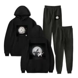 Tierra Whack World Wide Whack Albüm Kapağı Hoodie Jogger Pantolon İki Parçalı Set Sweatshirts+Sweatpants Erkek Kadın Seti