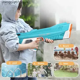 Sand Play Water Fun Gun Toys Water Gun Absorbering Automatisk explosionssäker elektrisk vattenpistol Made In Summer Outdoor Water Battle Interactive Beach Water Gun L240312