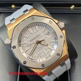 Культовые женские наручные часы AP Royal Oak Offshore Series 15711OI.OO.A006CA.01 Мужские часы из розового золота с хронографом
