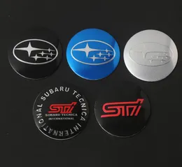 Durchmesser 565 mm, Aluminiumräder, Reifen, Nabenkappen, Abdeckung, Aufkleber, Emblem, Abzeichen für Subaru-Autos, 4 Stück, 1969183