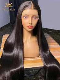 13x4 Bone Straight HD Transparent 13x6 Spets Front Human Hair Wigs 30 Inch 360 Brasilianska PRE PLUCKED LACE frontala peruk för kvinnor
