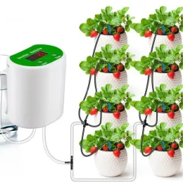 Комплекты Новая автоматическая система полива для горшечных растений, комплект для капельного орошения, устройство для самостоятельного полива, таймер подачи воды и источник питания USB для сада