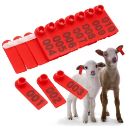 Accessories 100Pcs Animals Sheep Ear Tag Cards Goat Tag Marker Earrings Numbering of Livestock Earring Cards for Sheep Piercing