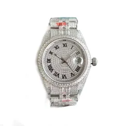 Vvs moissanite watch automatic mechanical movement waterproof designer wristwatch sapphire arabic stainless steel 31mm 41mm mens watches high quality sb064 C4