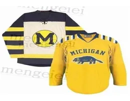 Chen37 C26 Nik1 2020 Michigan Wolverines Stickerei genäht Passen Sie das Hockey-Trikot mit einer beliebigen Nummer und einem beliebigen Namen an1297506