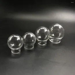Bottles 5pcs 20x10/20x12/20x15/25x12/25x15/30x20/35x25mm Hollow Glass Cover Dome Clear Round Globe Bubble DIY Vial Pendant